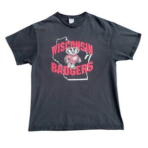 Vintage Y2K Wisconsin Badgers Tshirt
